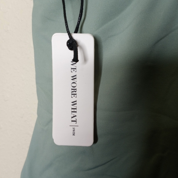 WeWoreWhat Bandeau Tie-Front One-Piece Swimsuit - Picture 3 of 6